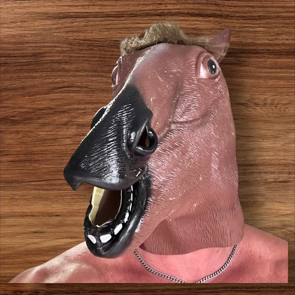 Horse Head Mask Costume Cosplay Halloween Party Novelty Animal‎ Head
